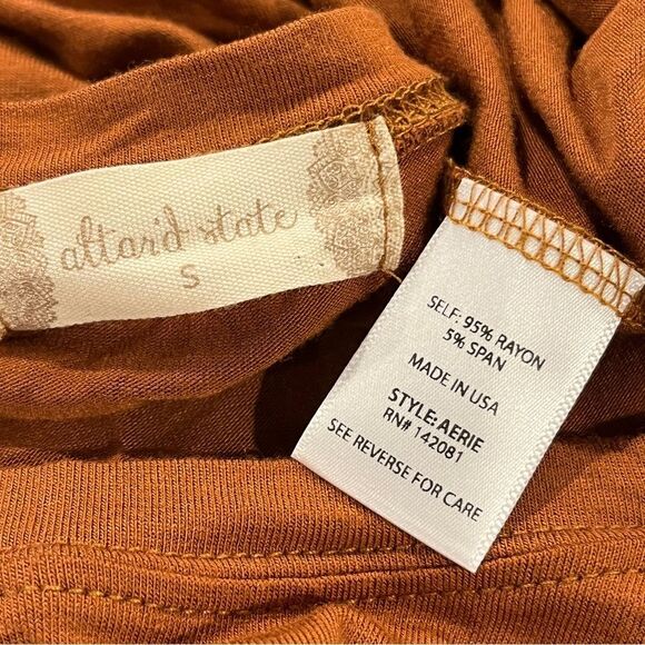 Altard State Long Sleeve Rust mini Dress size small - Picture 6 of 10